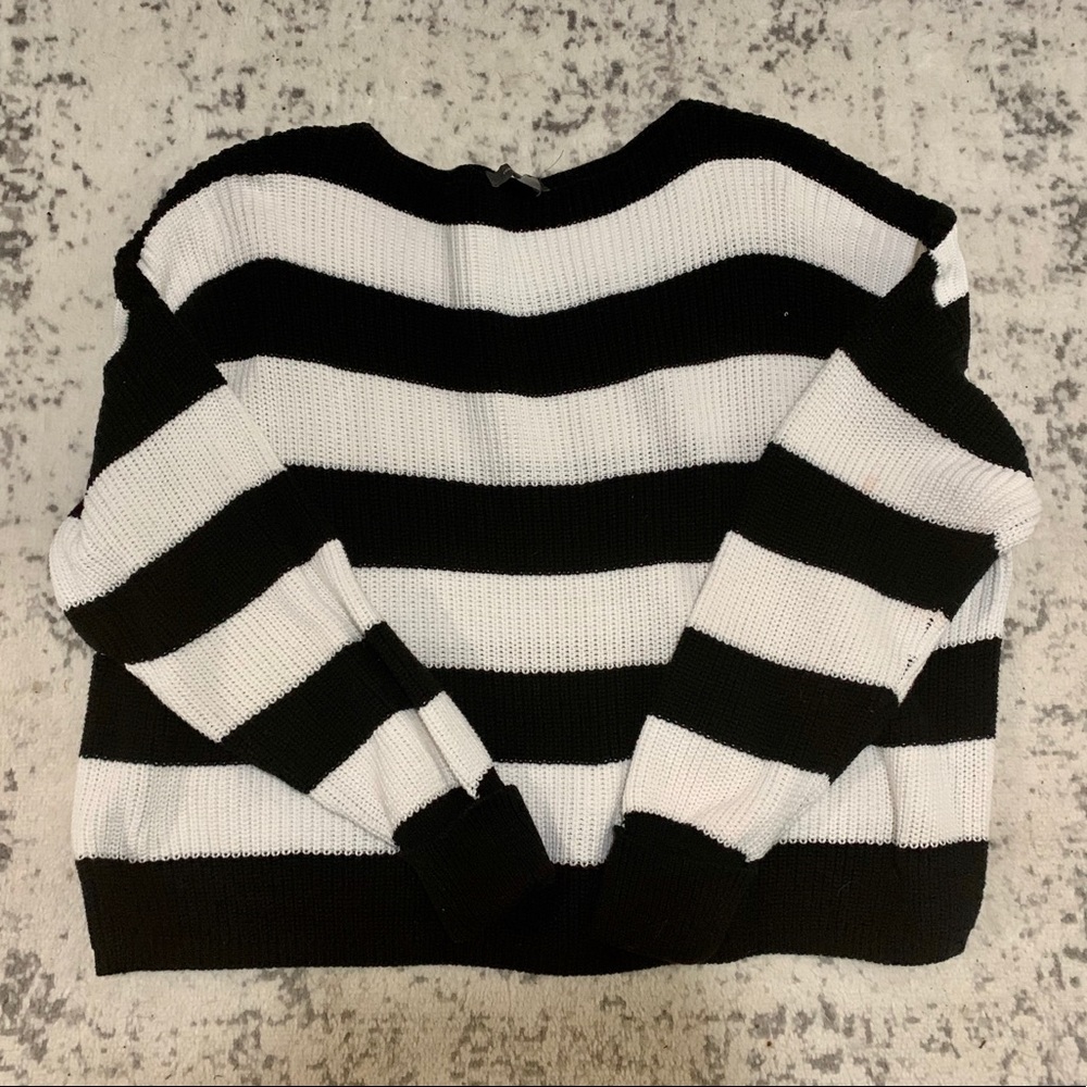 French Connection Striped Knit Sweater Like New